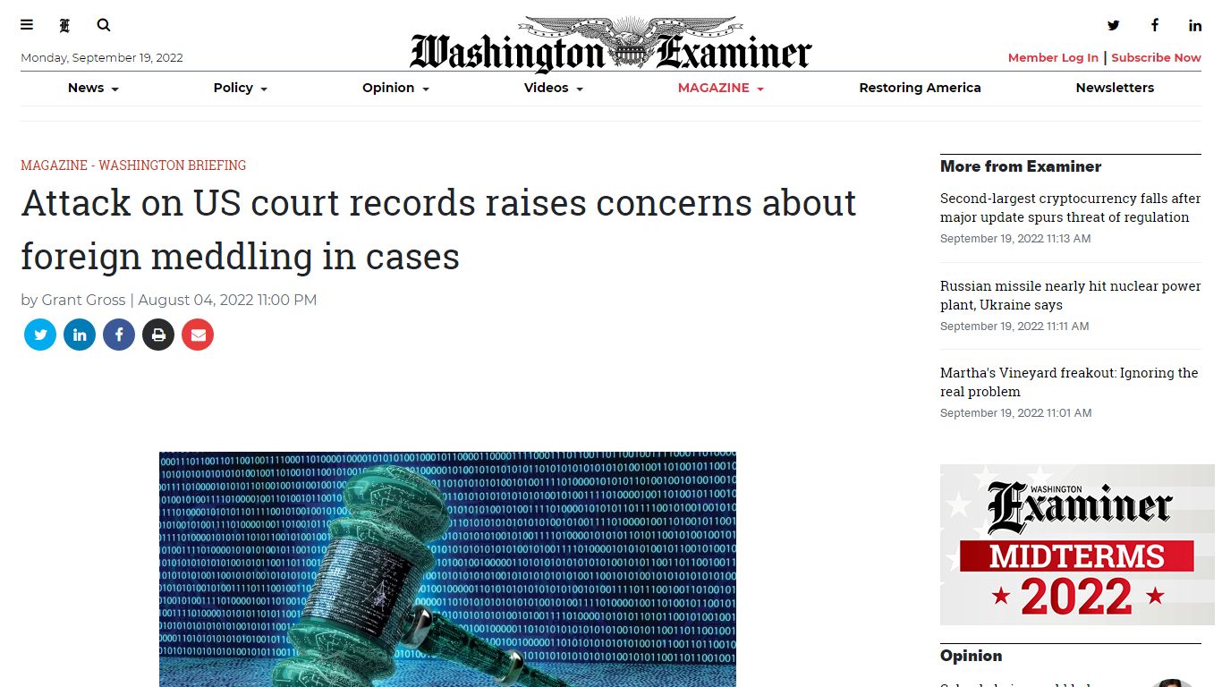 Attack on US court records raises concerns about foreign meddling in ...